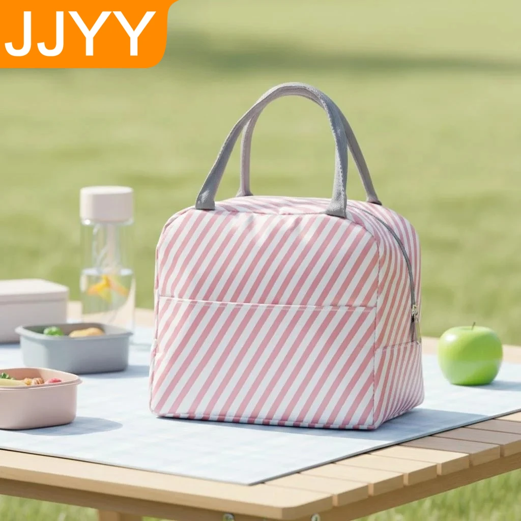 

Портативная термосумка для обедов, женская и детская, для пикника, холщовая сумка-холодильник для хранения еды