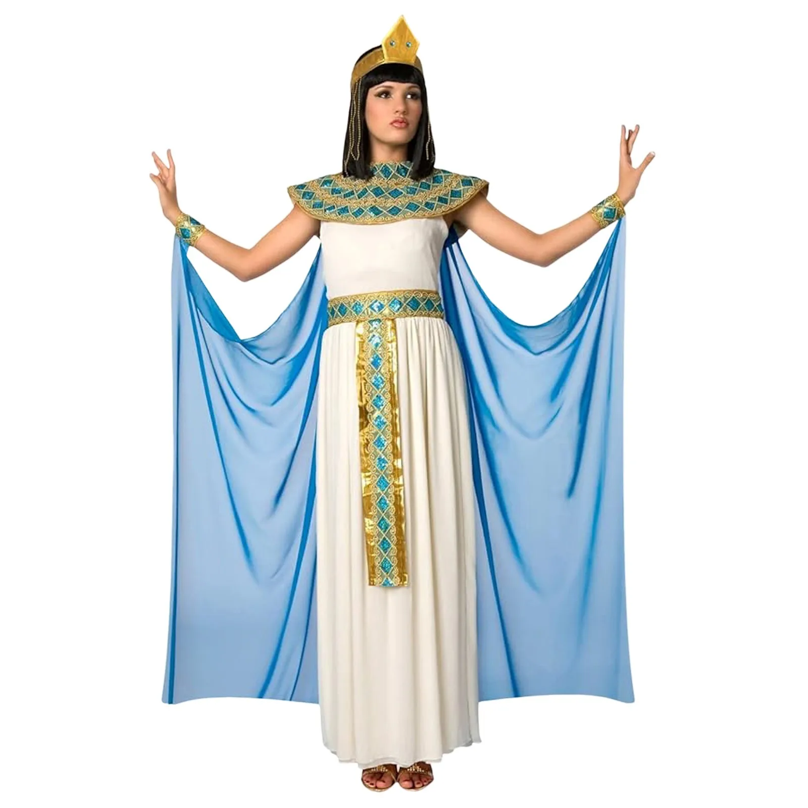 Vrouwelijke Klassieke Egyptische Farao Kostuums Koningin Egypte Farao Voor Cleopatra Meisjes Halloween Feest Verkleedkleding Vrouwen Kostuum