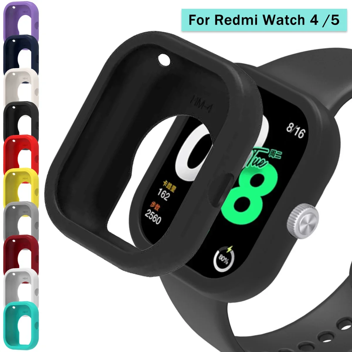 Case For Redmi Watch 4 5 Hollow Soft Silicone CoverProtector Shell Coverage Watch Protection Accessories