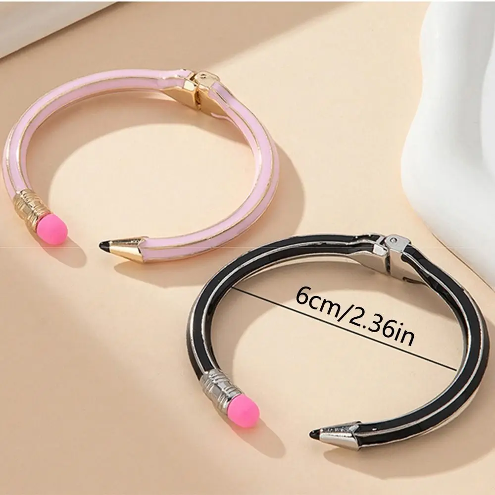Pencil Shaped Colorful Pencil Bracelets Creative Round Cuff Bracelets Gift Funny Women's Pencil Bangle Back To School - view 6