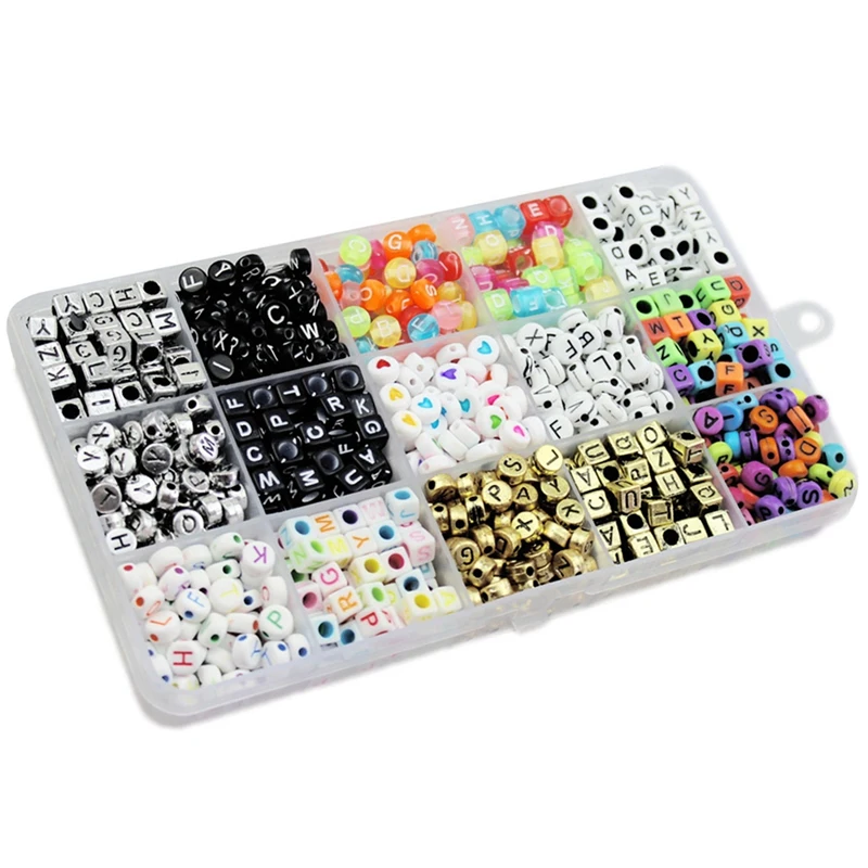 1100 Early Childhood Educational Puzzle Children Acrylic Letter Set Combination Letter Beads DIY Beaded