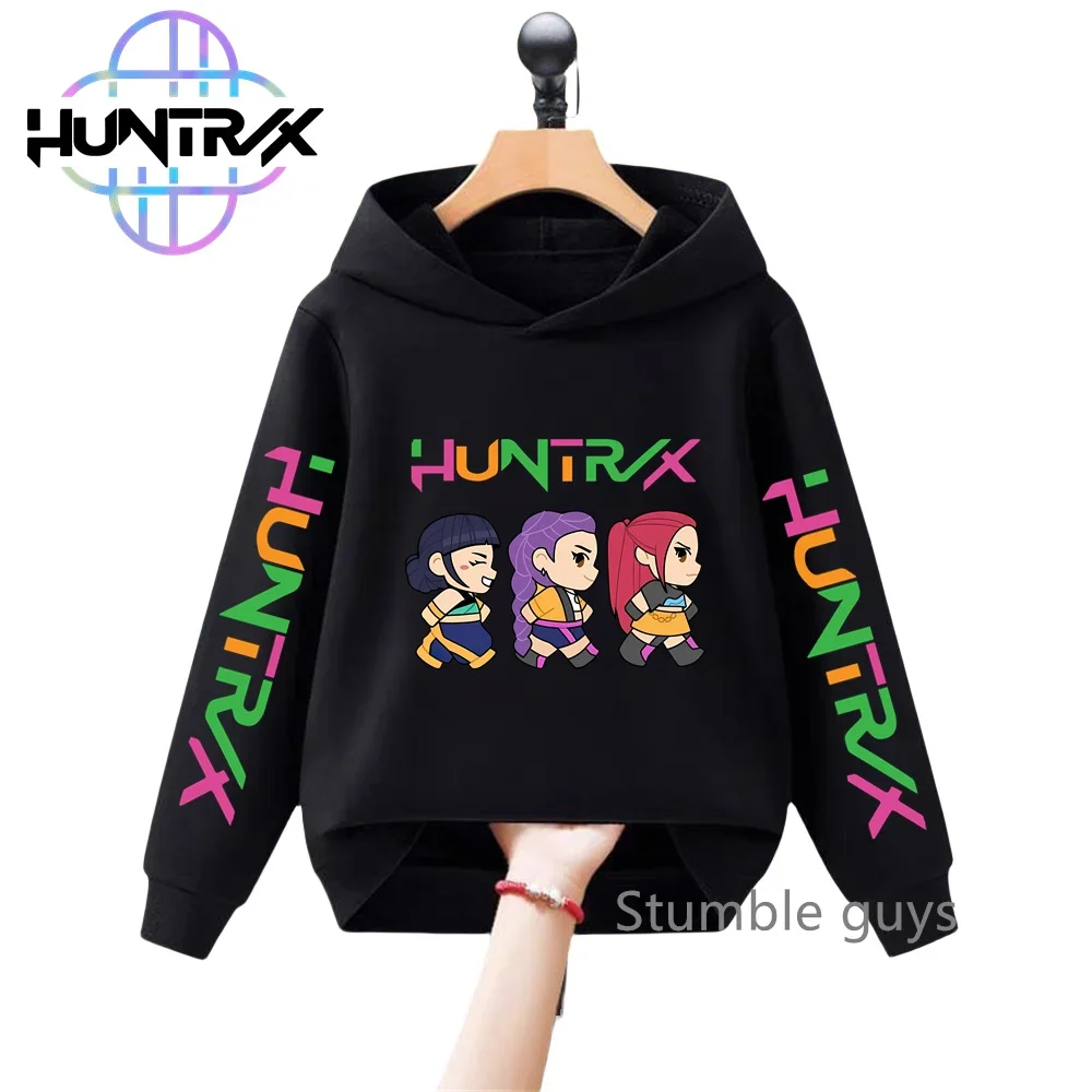 

Autumn Anime Clothes Kids Hoodie KPop Demon Hunters Long Sleeve Sweatshirt Boys Girls Halloween Casual