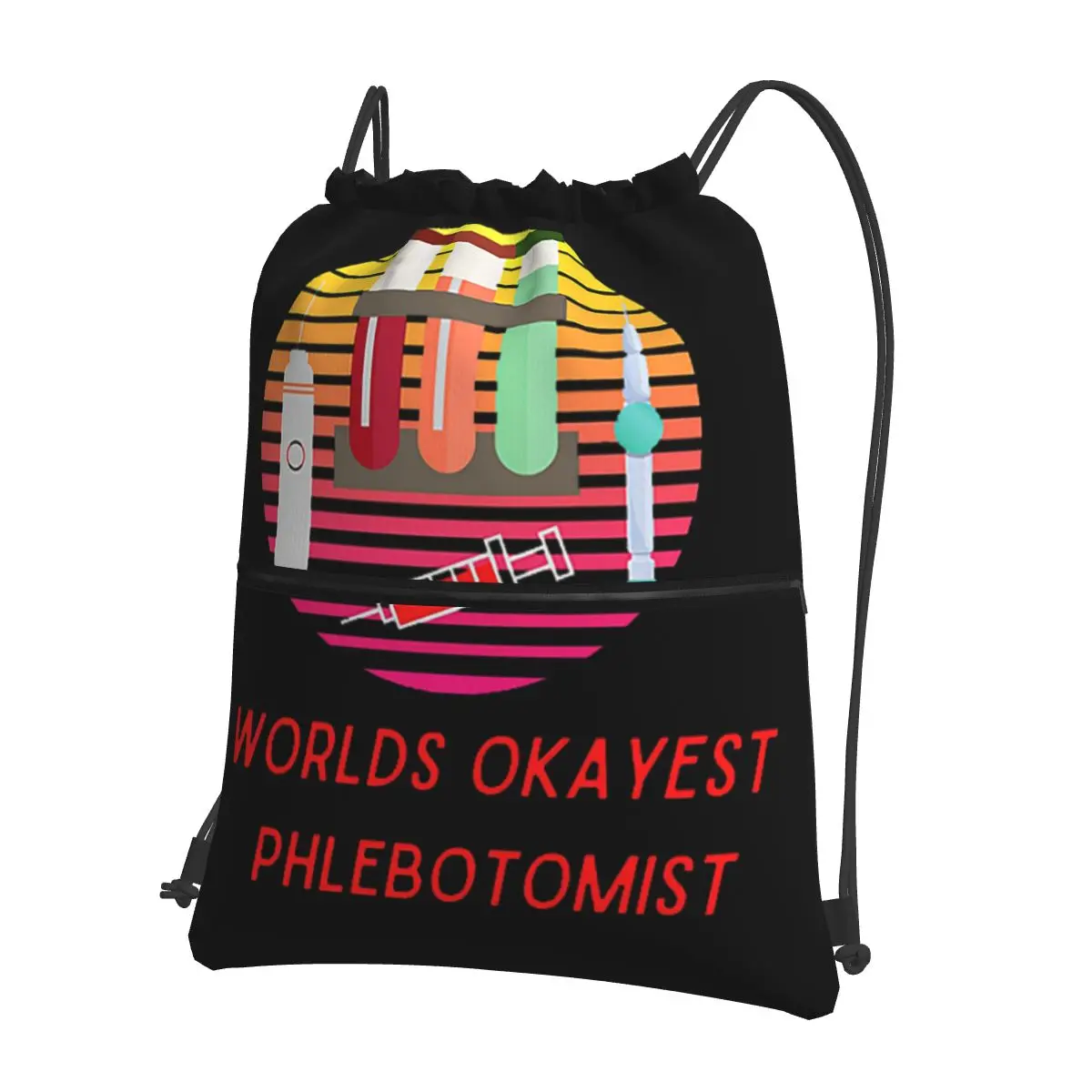 Welten okayest Phlebotomist-Welten okayest Phlebotomist Phlebotomie Mädchen tragbare Rucksäcke Kordel zug Tasche Kleinigkeiten Taschen reisen