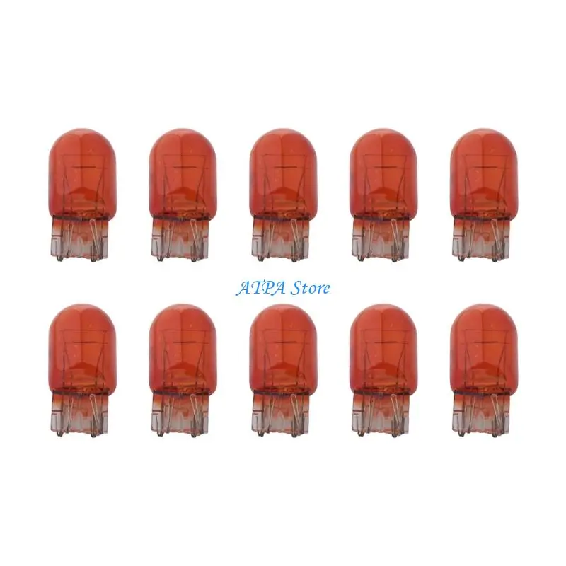U13C Vehicle Brake Light Replacement Bulb 7443 Two-Filament 12V 21/5W Base 10 Pack for Signal Lamp Service