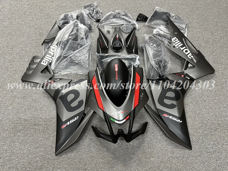 4Gifts New ABS Motorcycle Fairings Kit Fit For Aprilia RSV4 1000 2016 2017 2018 2019 16 17 18 19 Bodywork Set Custom Grey Matte