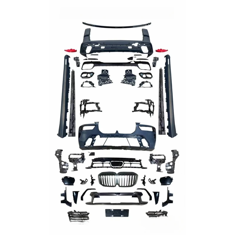 High Quality Old To New Body Kit Fit for X7 G07 2019-2023 Front Rear Bumper Full Set Auto Exterior Facelift Upgrade Parts
