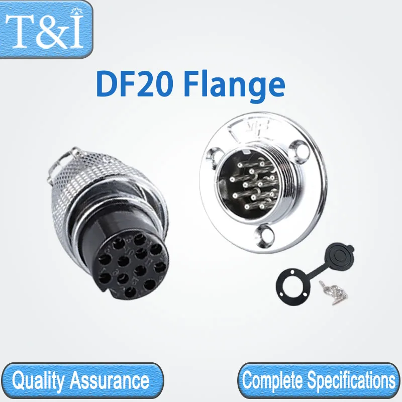 

5Sets GX DF20-2/3/4/5/6/7/8/9/10/12Pin Electronic Connection Aviation Automobile Flange Waterproof Male Female Docking Connector