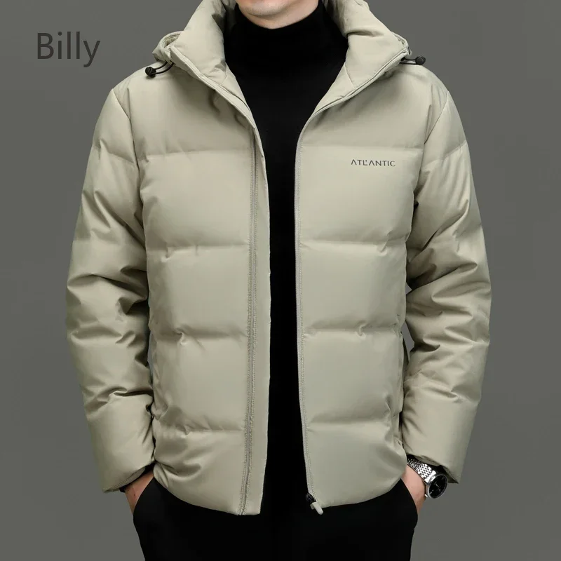 Men's Winter Down Jacket Duck Down Male Padding Gradient Lightweight Padded Jackets Men's Clothing 2024 New in Coats Down