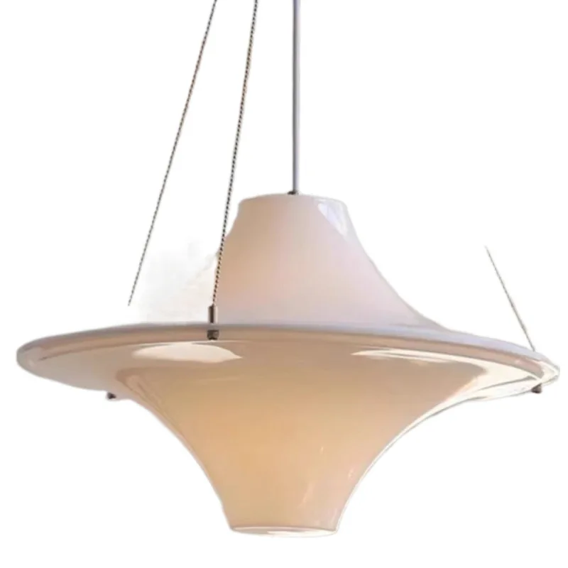 

Medieval Cream Wind Seagull Chandelier Nordic Atmosphere Bedroom Restaurant Bar Dining Table White Acrylic Chandelier