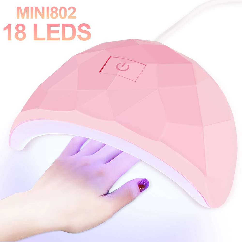

Professional Nail Dryer UV LED Nail Art Lamp with Timer Lightweight Nail Art Drying Lamp Fast Curing All Gel Nail Polish Tool