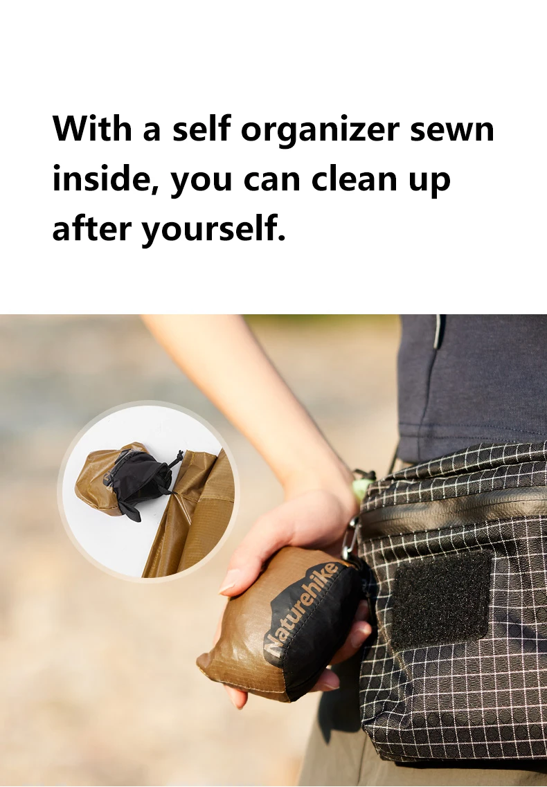 Naturehike Umweltschutztasche Bergtyp Tragbare Outdoor Camping Klappbare Handgepäck Multifunktionale Aufbewahrungstaschen – Detail 9