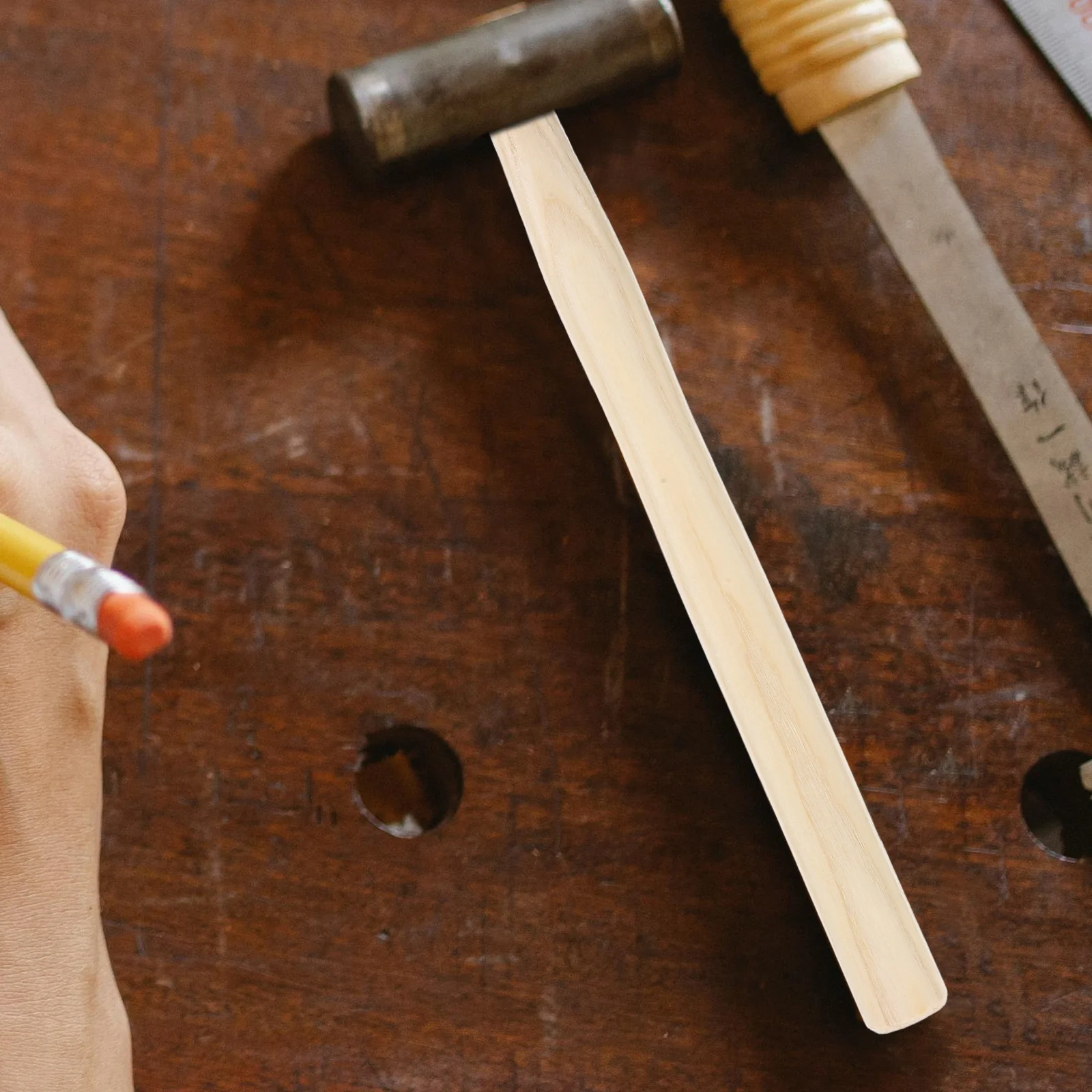 خشبية دائم قبضة مريحة أداة خارجية الخشب استبدال الفأس الخشب مخيم تقطيع المطرقة مقبض قبضة استبدال مقبض للفأس