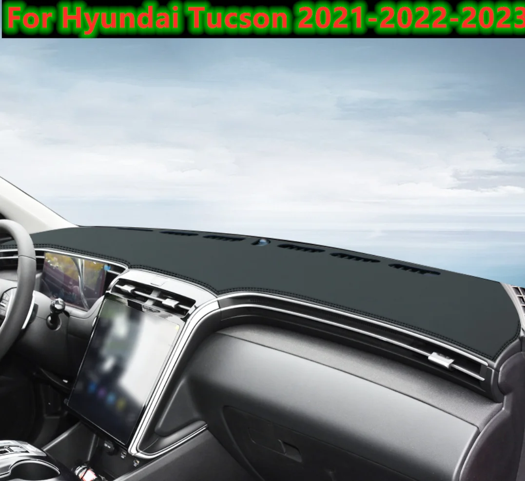 

Кожаный чехол на приборную панель автомобиля, защитный коврик для Hyundai Tucson 2021-2023