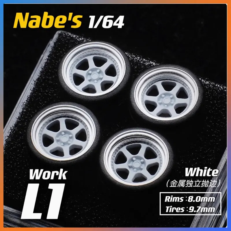 

1/64 Work VSKF/L1 Modified Wheel Hub 8.9mm 9.7mm Suitable for 1:64 Static Model Cars Gold/White/Bronze/Silver Metal in Stock