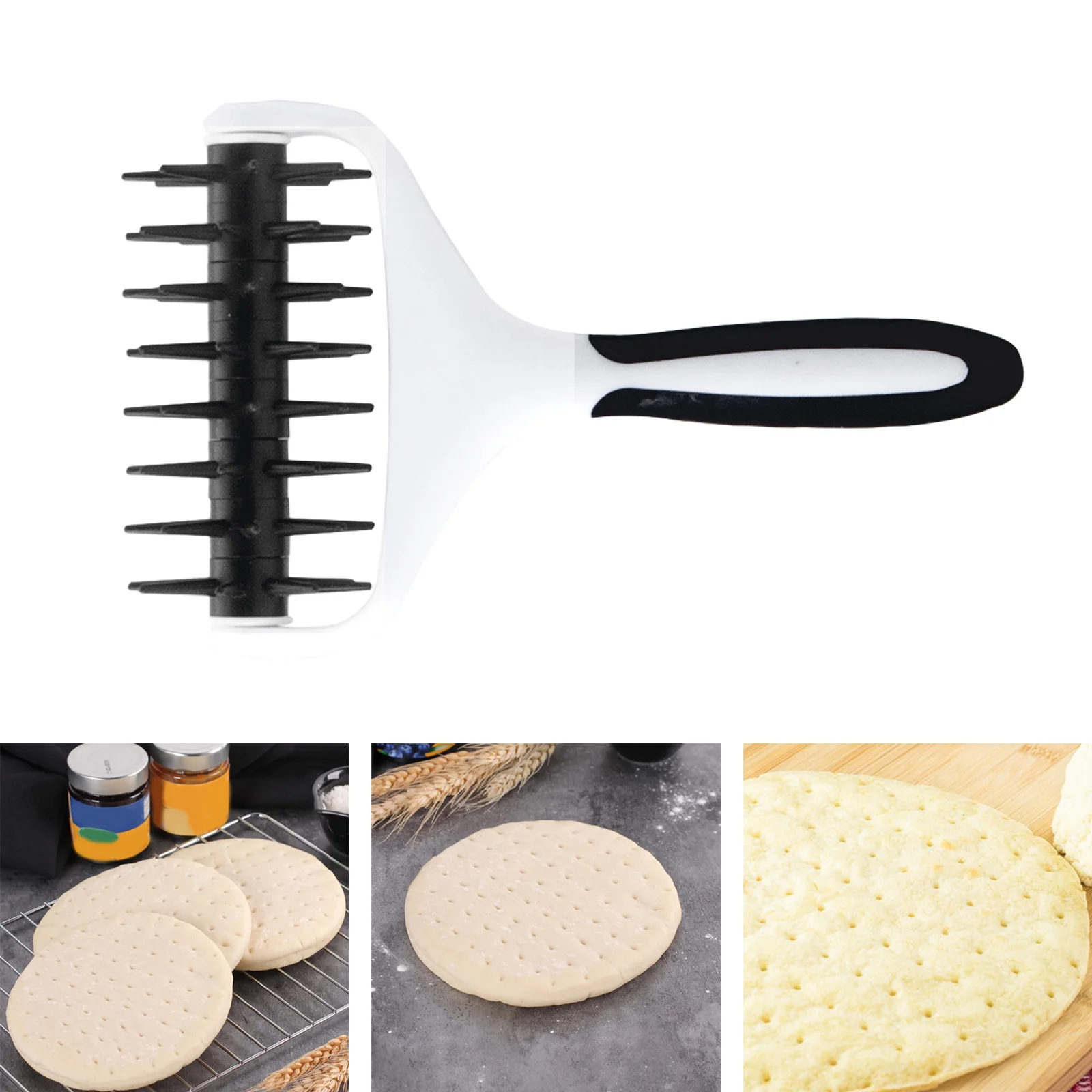 Pasta per Pizza Docker strumento di cottura torta crosta pasticceria macchina per pane ago ruota foro perforatore per biscotto biscotto pane pasticceria cottura
