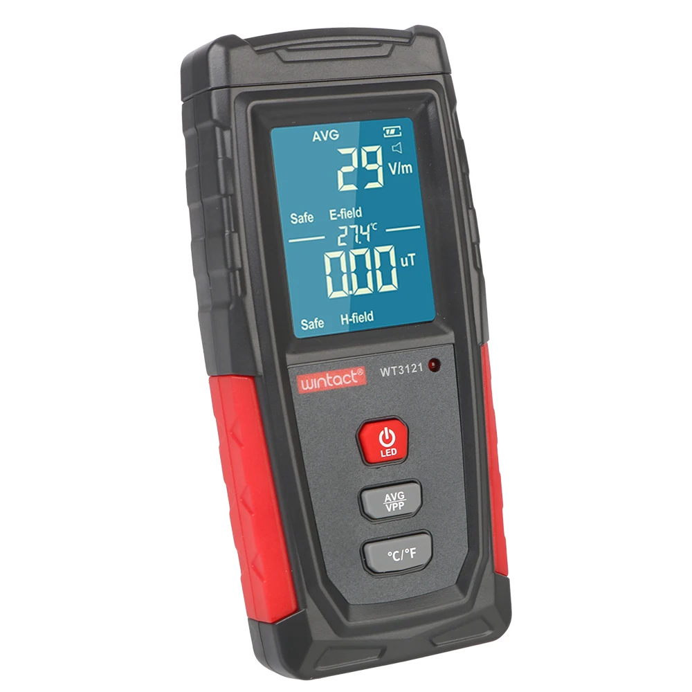 Handheld Portable Counter Electromagnetic Radiation Tester Electric Field EMF Meter Detector Radiation Dosimeter Monitor Tester