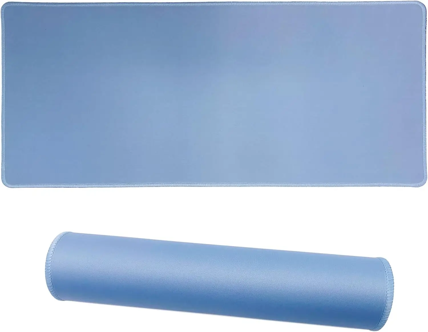 Большой игровой коврик для мыши Ice Blue — нескользящая резиновая основа, прошитые края для ПК, Mac и ноутбука