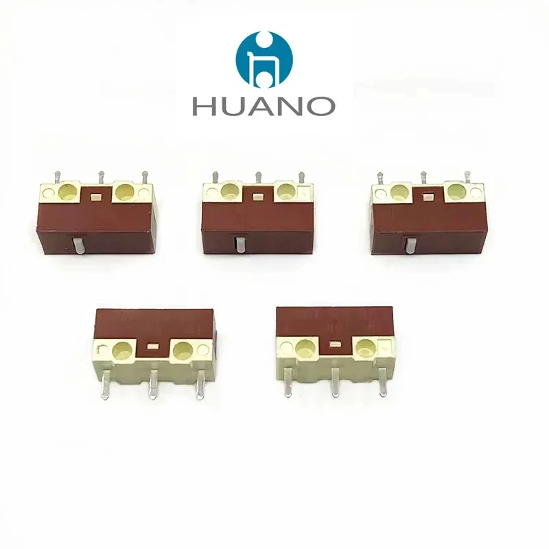 

1Pcs New Original HUANO Silent Micro Switch 20 Millions Click Lifetime Computer Mouse Mute Micro Switches 3Pins