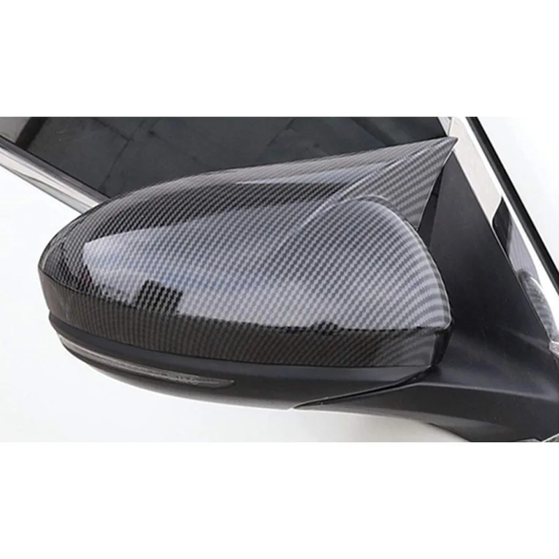 

Suitable for 19 Teana Altima reversing mirror cover carbon fiber pattern horn rearview mirror shell bright black decoration