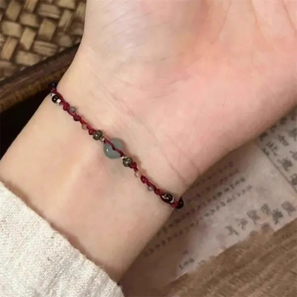 Mode Einfache Glück Knoten Rot Seil Armbänder für Frauen Männer Handgemachte String Einstellbare Armband Freundschaft Amulett Schmuck Geschenk