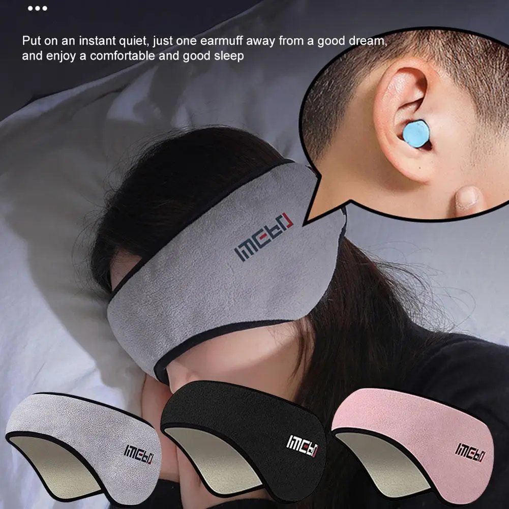 Adjustable Noise Cancellation Three Layers Ear Muffs Sleep Mask Sleeping Relaxing Blackout Mask