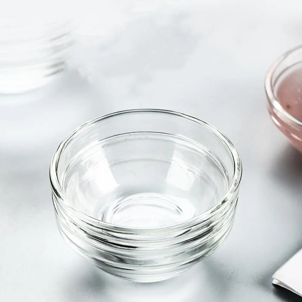 

4Pcs Pudding Bowls Glass Set Exquisite Craftsmanship Smooth Edges Easy Clean Versatile for Dessert Jelly Storage Serving