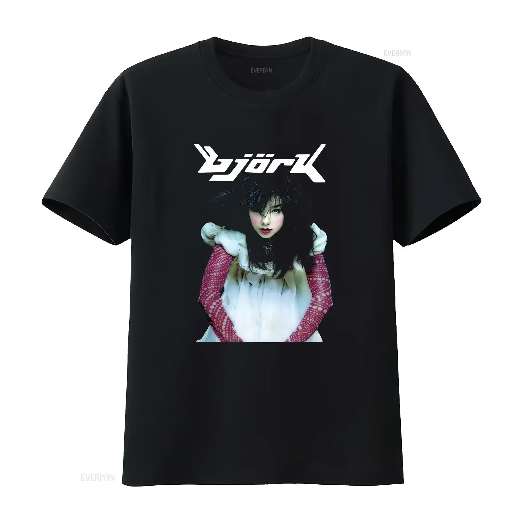 Bjork Tour  T shirt Full Size S to 5XL vintage Washed Slightly designer clothes Top For Everyday Wear Breathable Comfortable