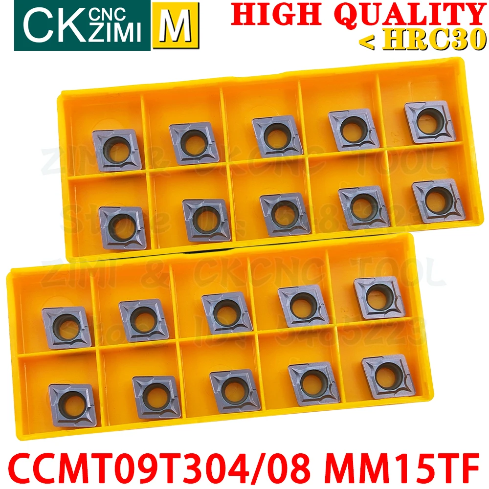 CCMT09T304 MM15TF CCMT09T308 MM15TF Inserti in metallo duro Inserti interni per tornitura esterni Utensili CCMT 09T3 CCMT09T3 CNC Utensili da taglio per tornio meccanico in metallo per acciaio inossidabile