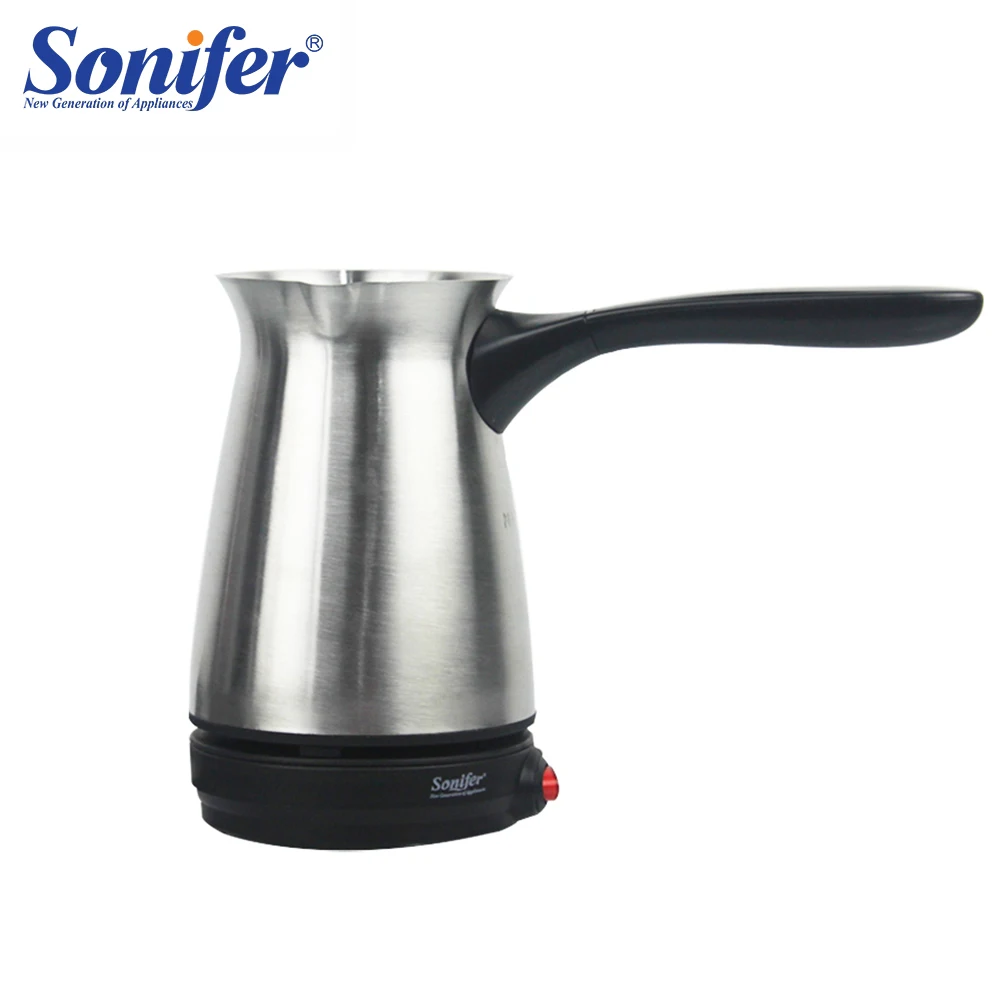 304 Stainless Steel Coffee Machine Turkey Coffee Maker Electrical Coffee Pot Boiled Milk Coffee Kettle for Gift 220V Sonifer