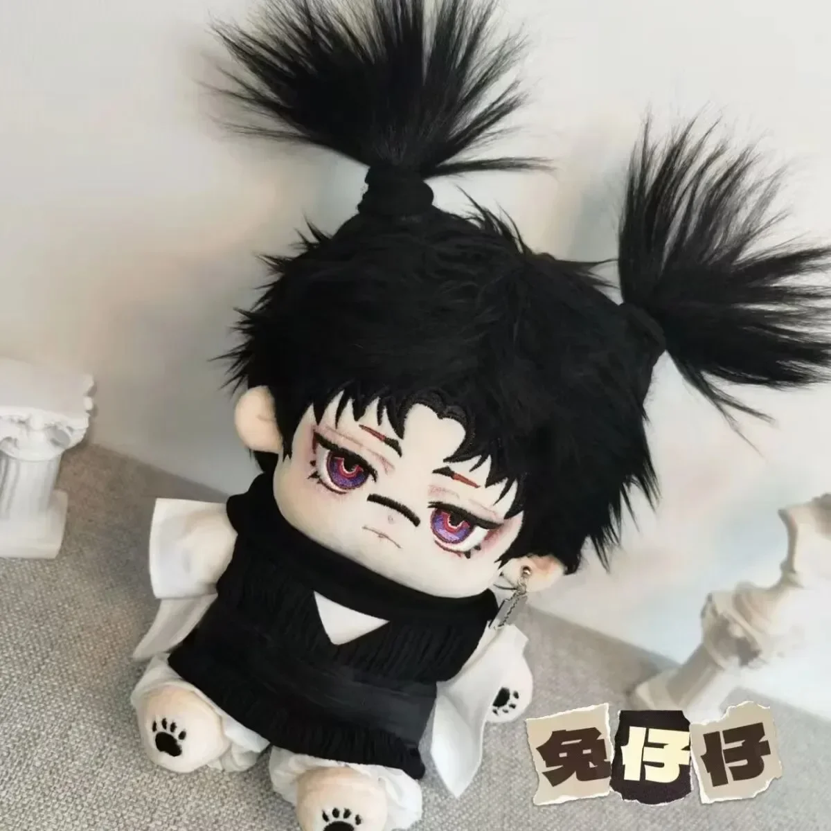 Anime Role Choso Cute Monster Handsome Boy Cosplay Plush Doll Skeleton Body Dress Up Cotton Stuffed Plushie Toys 20cm Xmas Gift