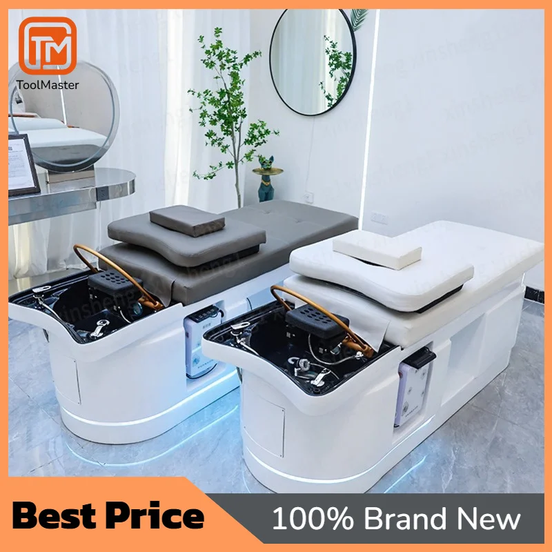 

【Best Selling】Professional Salon Thai Water Therapy Shampoo Bed Head Spa Hair Washing Electric Massage Table And Chiars