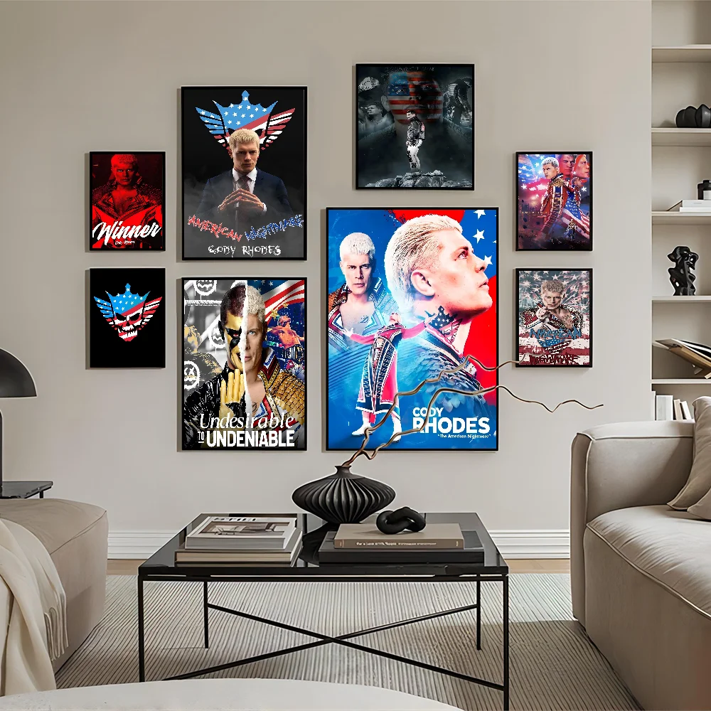 Cody R-Rhodes American Nightmare Good Quality Prints And Posters Waterproof Paper Sticker Coffee House Bar Posters Wall Stickers