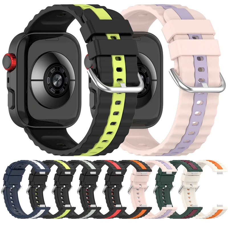 Silicone Strap for Huawei Watch Fit 3 4 4Pro Two-Color Sports Bracelet Wristband for Huawei Watch Fit 4 Fit 3 Band Accessories