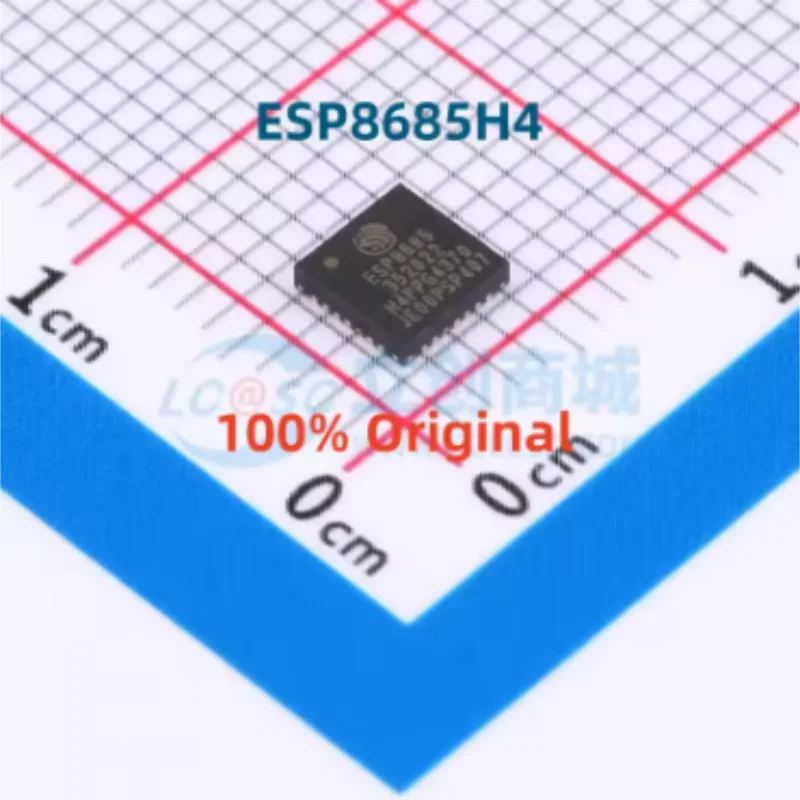 5PCS ESP8685H4 Original RISC-V SoC 2.4G WiFi Bluetooth 5 BLE 4MB Flash QFN28 4x4mm Wireless MCU Chip