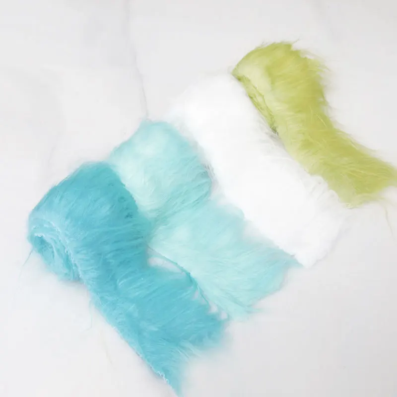 5*180cm Long Faux Plush Artificial Fur Fluffy Imitation Hair Cloth Plush Ribbon For Clothing Toy Hair Bag Animal COS Decoration