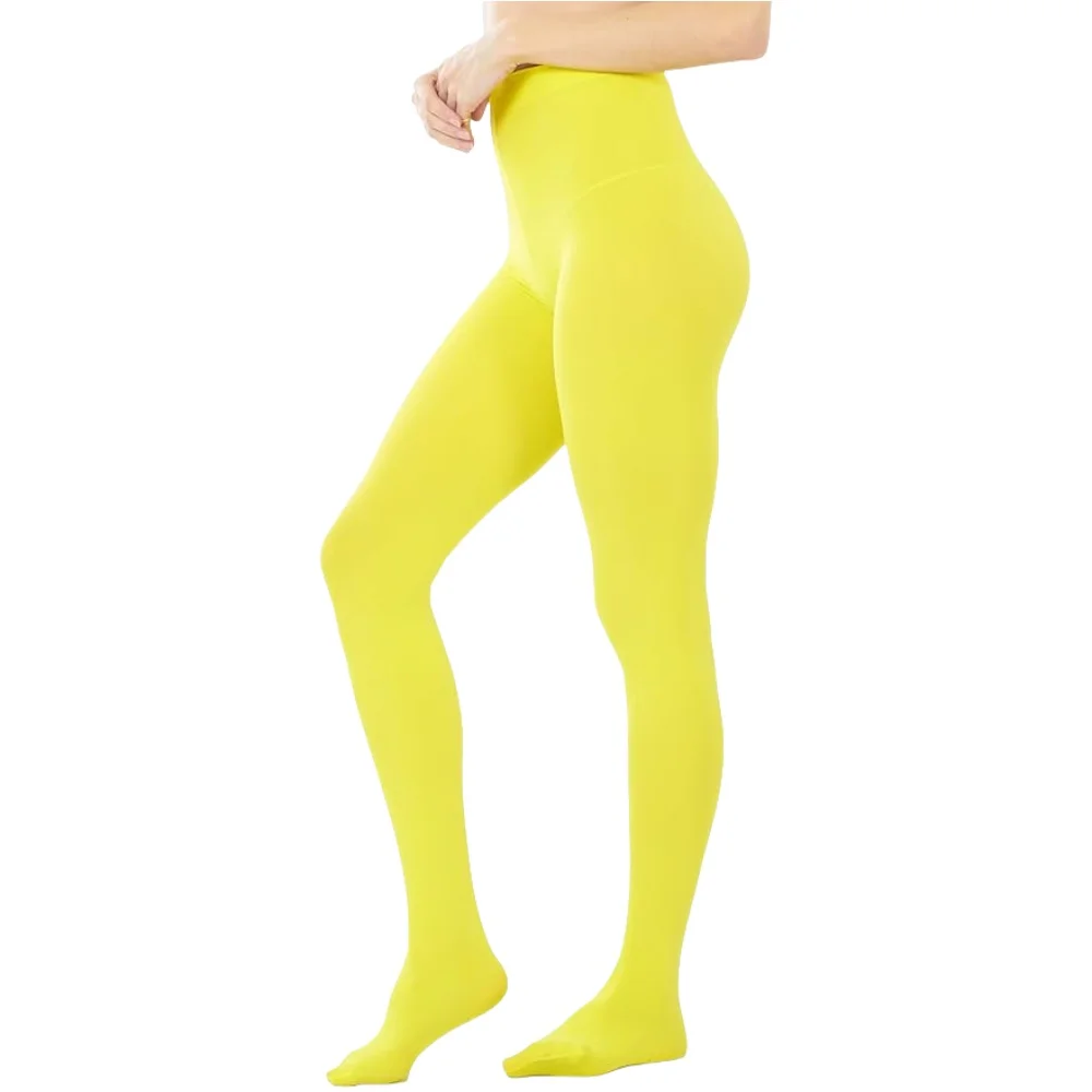 80D سوبر مطاطا المخملية جوارب طويلة الملونة المرأة الملابس الداخلية جوارب ضيقة الإناث Strumpfhosen لربيع الخريف