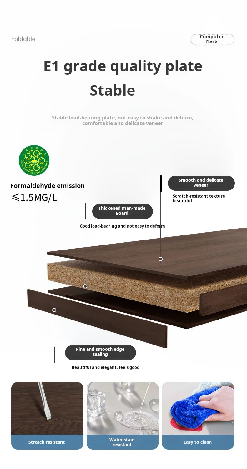أثاث مكتبي خشبي حديث وبسيط لمكتب الكتابة لطاولة المكتب للموظفين #5