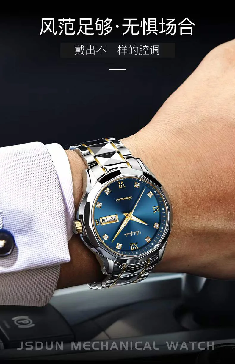 الفاخرة الذكور ساعة اليد أنيقة رقيقة جدا الرجال الساعات الذكور الأعمال شبكة من الاستانلس استيل كوارتز ساعة Relogio Masculino