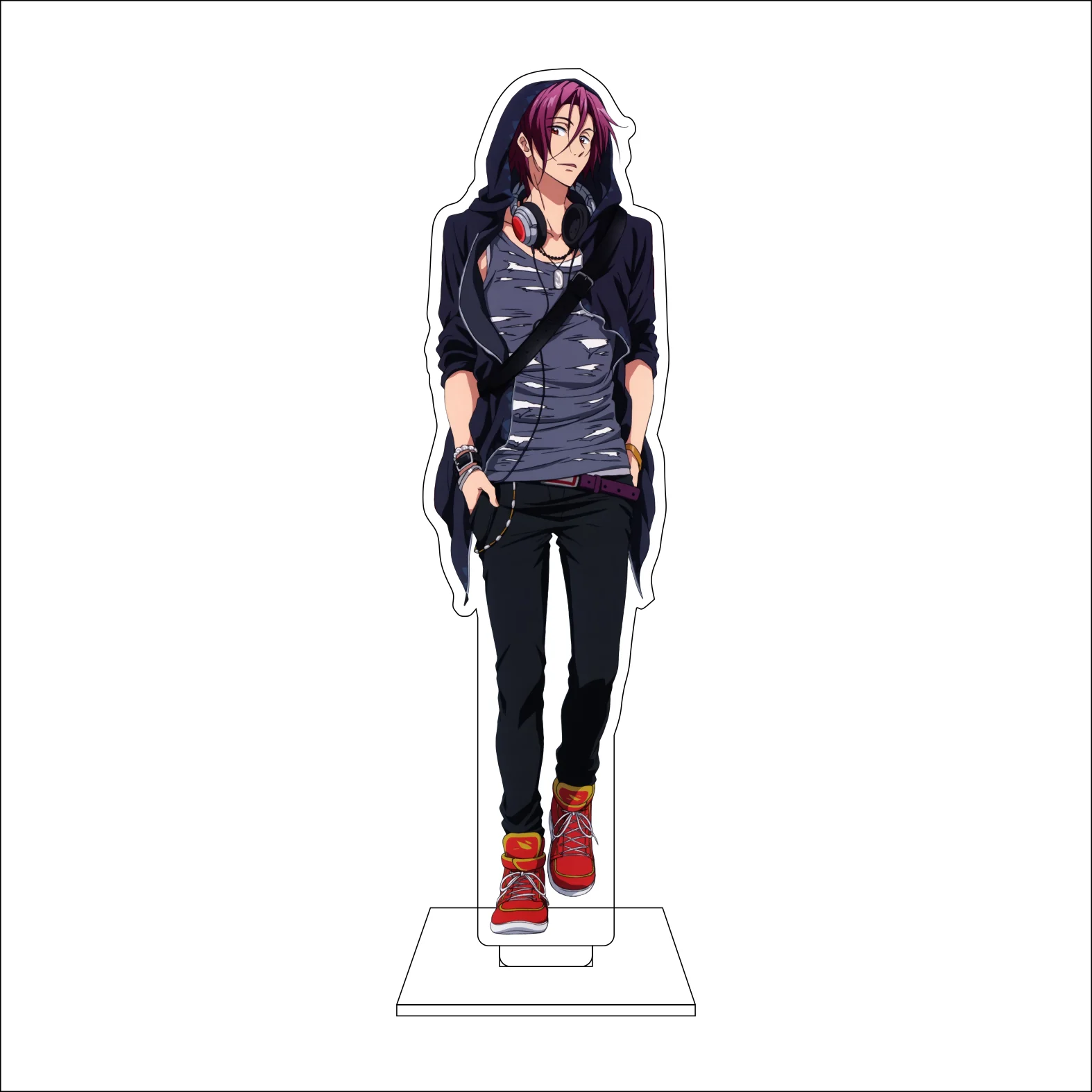 16CM Anime Free! Cosplay Acrylic Stand Shining Finger Ryugazaki Rei Hazuki Nagisa Tachibana Makoto Nanase Haruka Rintarou Gifts view 2
