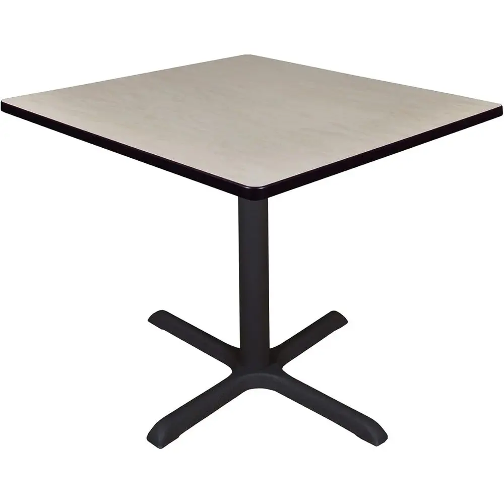 

36-inch Square Maple Breakroom Table with X-Base Design