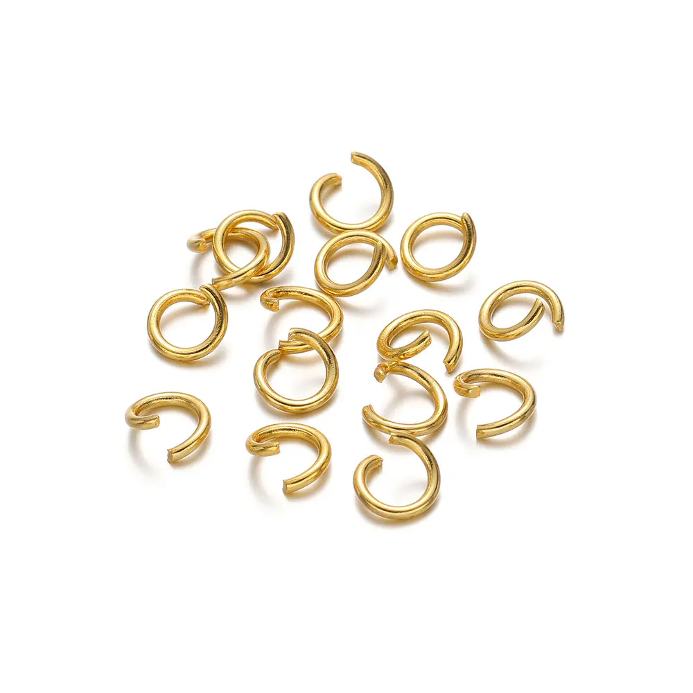 200-100Pcs Single Loops Jump Rings Stainless Steel Open Circle Rings Connectors for DIY Bracelet Jewelry Making Wholesale