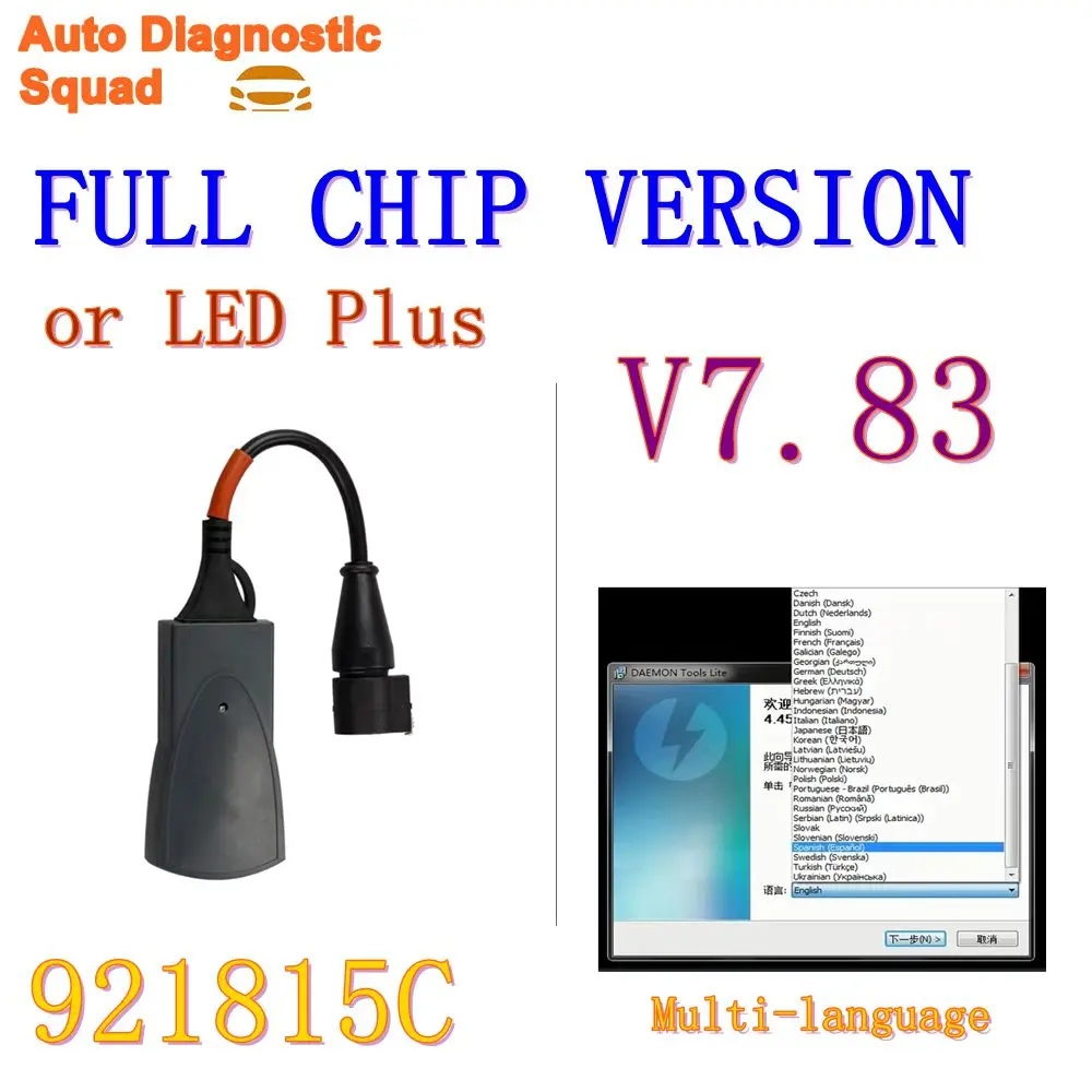 Chip completo Lexia3 per Citroen/Peugeot PP2000 Diagbox V7.83 FW 921815C Strumento di Diagnostica Auto OBD2 Lettore di Codici