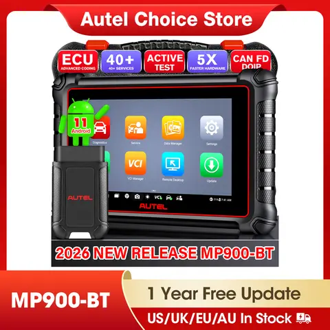 Autel MaxiPRO MP900-BT OBD2 Scanner ECU Coding Bidirectional Scan Tool VIN/License Scan 40+Service Upgraded of MP808BT Pro/MP900