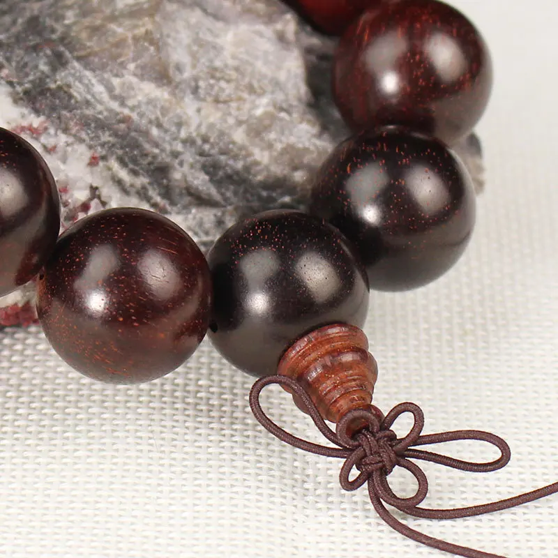 Indian Lobular Rosewood Bracelet2.0Submerged Old Materials Rosewood Beads Collectible Artsy Object Men's and Women's Bracelet Re