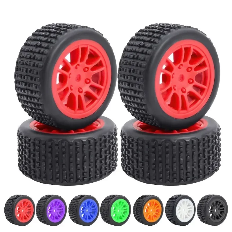 Pre-mounted Pin Buggy Tires And Wheels Rims Hub Tires for 1/24 1/28 Losi Micro-B 1/28 Losi Micro-T Wltoys 244016 Upgrade Part