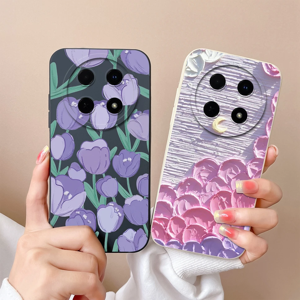 For Huawei Nova 12i Phone Case Cute Chubby Girl Boy Soft Liquid Silicone Shockproof Back Covers For Huawei Nova12i Fundas Coque
