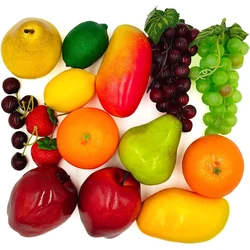 Apple Lemon Grape Strawberry Orange Plastic Artificial Fruit Mold For Home Decor Photography Props Toys Chirstmas Decortion