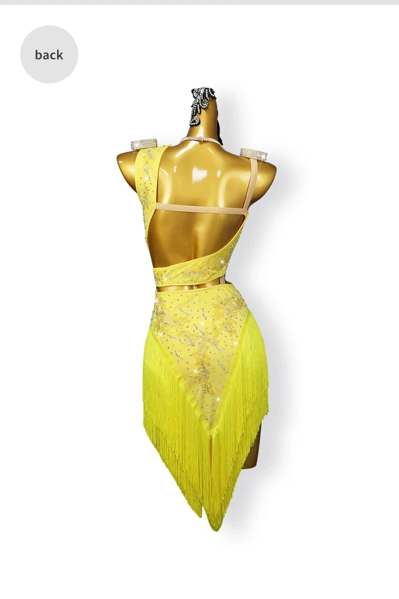2026 Damenkleider Lateinamerikanischer Tanzrock Ballsaal-Wettbewerbskostüm Mädchen Sexy Kleidung Damenanzug Abendpartys Passendes Outfit – Detail 10