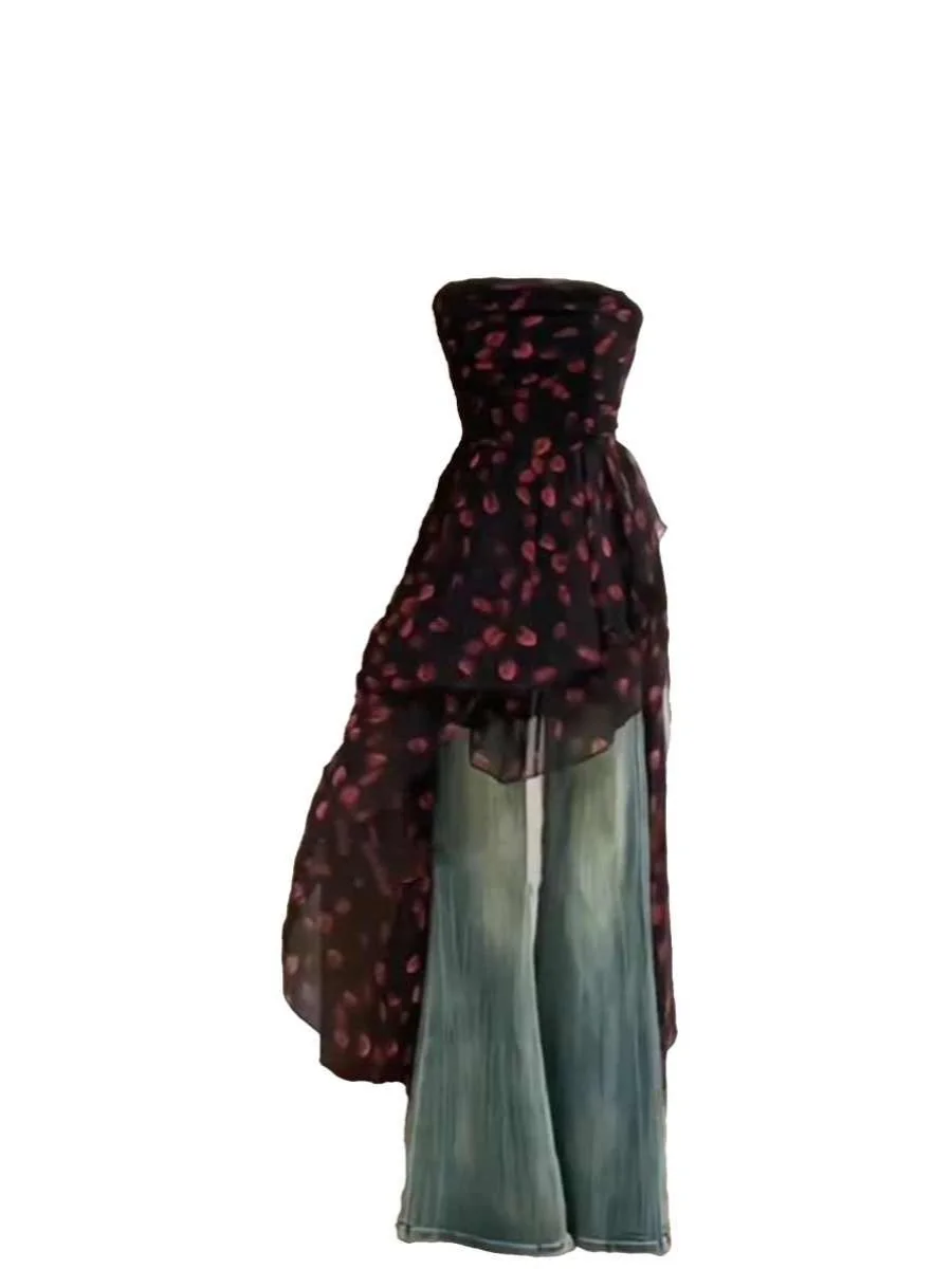 

Уникальное винтажное платье макси с цветочным принтом для женщин больших размеров, повседневное летнее платье с эффектом стройности и утягивающим дизайном