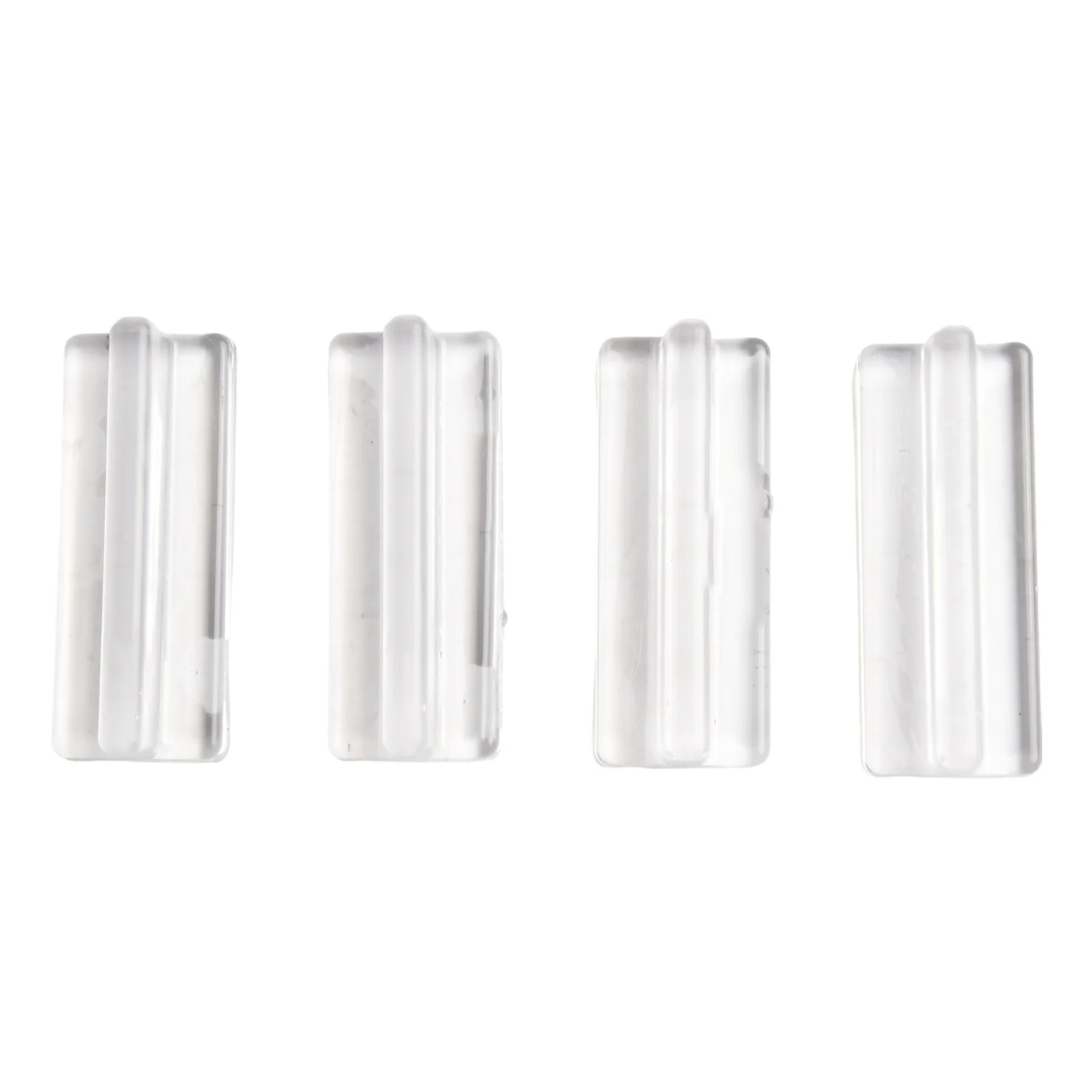 Transparent Silicone Cabinet Drawer for pulls 4 Pieces No Drill Handles for Easy Application on Cabinets Drawers and for windows